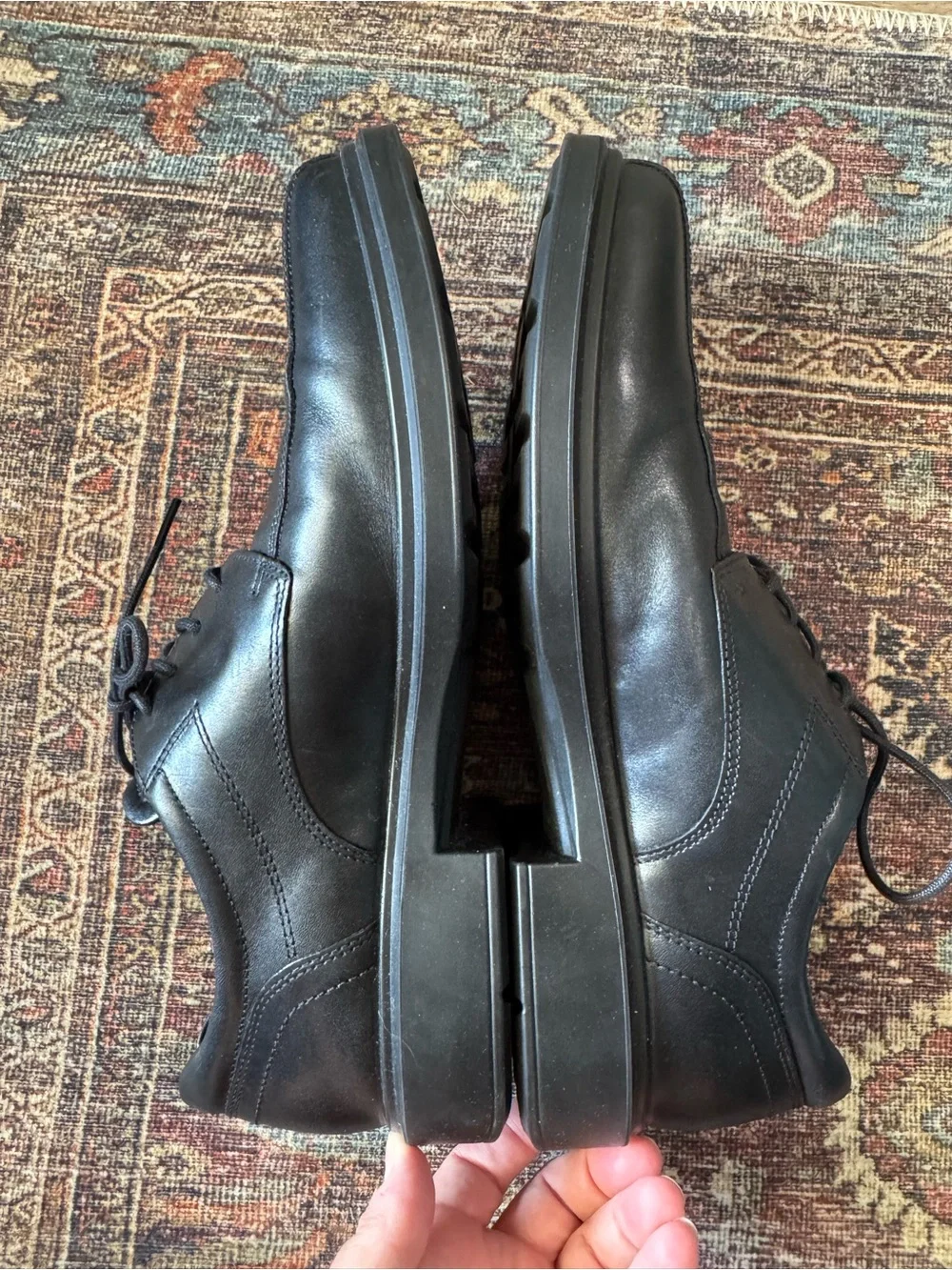 ECCO Helsinki 2.0 Bike Toe Derby Dress Shoes Black US 9-9.5 EU 43